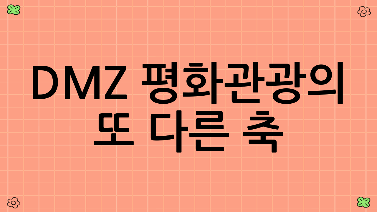 DMZ 평화관광의 또 다른 축: 현충시설 연계