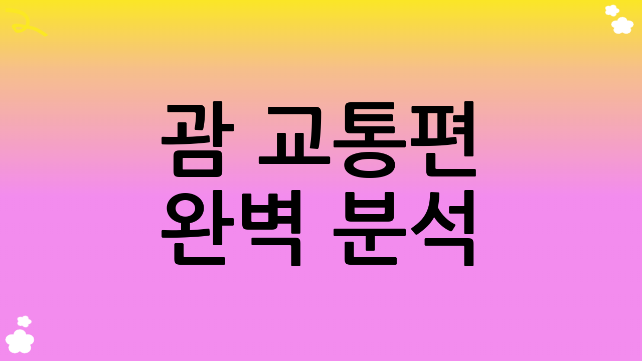 괌 교통편 완벽 분석: 렌터카 vs. 대중교통